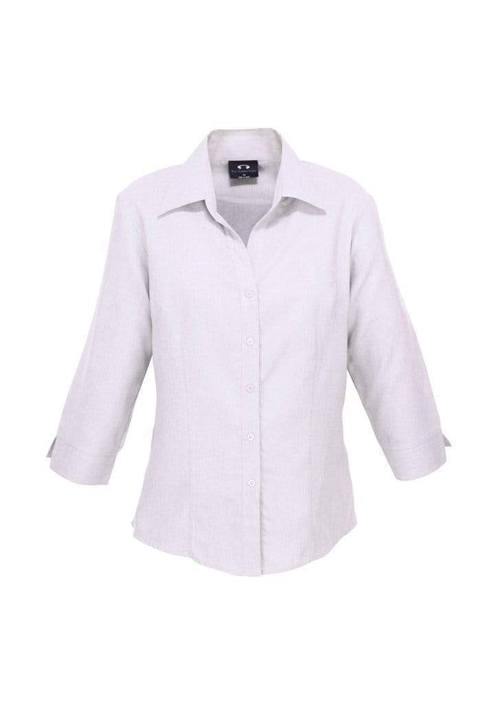 Biz Collection Corporate Wear White / 6 Biz Collection Women’s Plain Oasis 3/4 Sleeve Shirt Lb3600